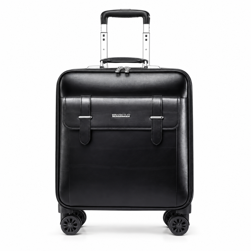 Black Executive Spinner Trolley Travel Bag-4