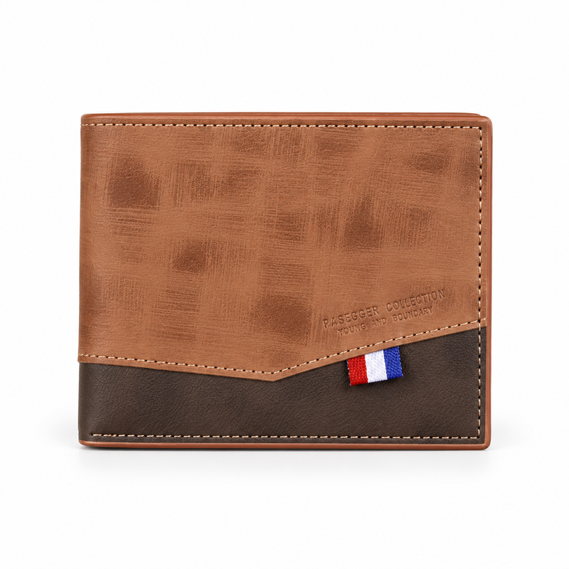 Classic Brown Textured Bifold Pocket Wallet-4