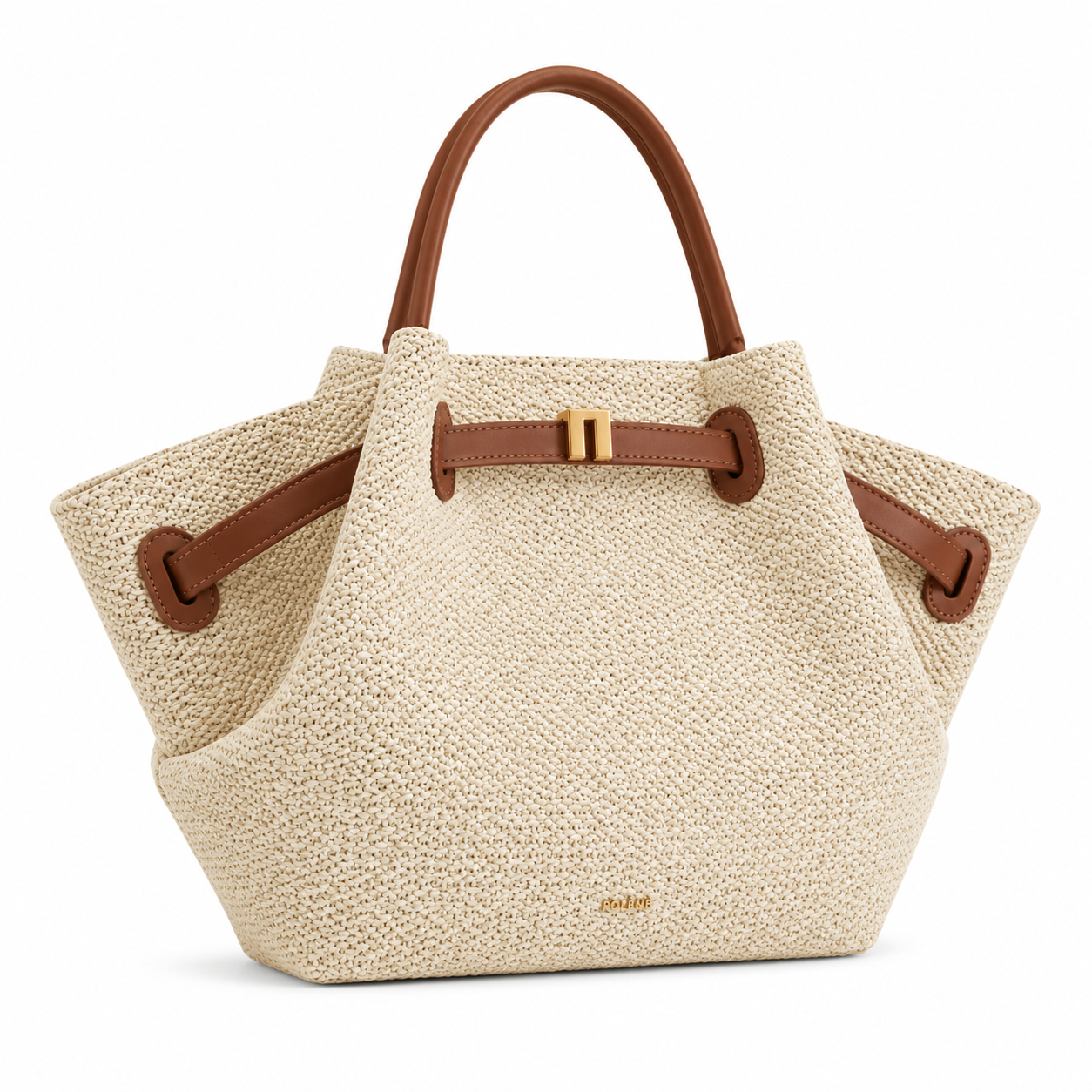 Women’s Woven Raffia Tote Bag-4