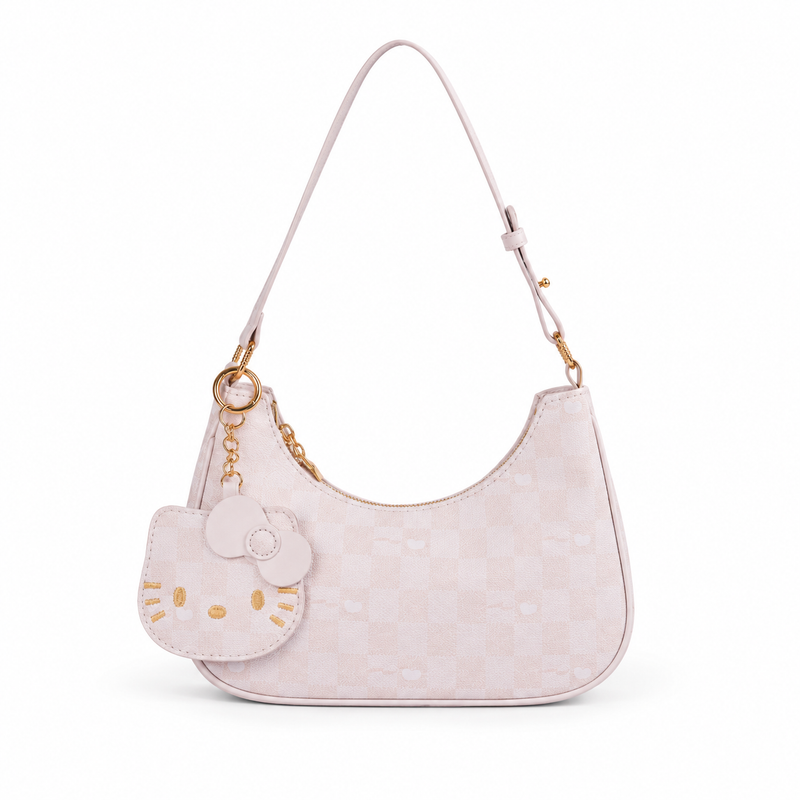 Pastel Pink Kitty Charm Shoulder Bag-4