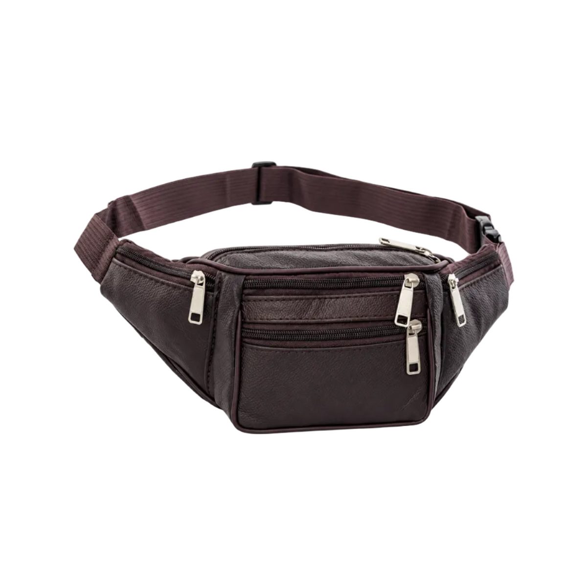 Dark Brown Multi Pocket Waist Bag-1