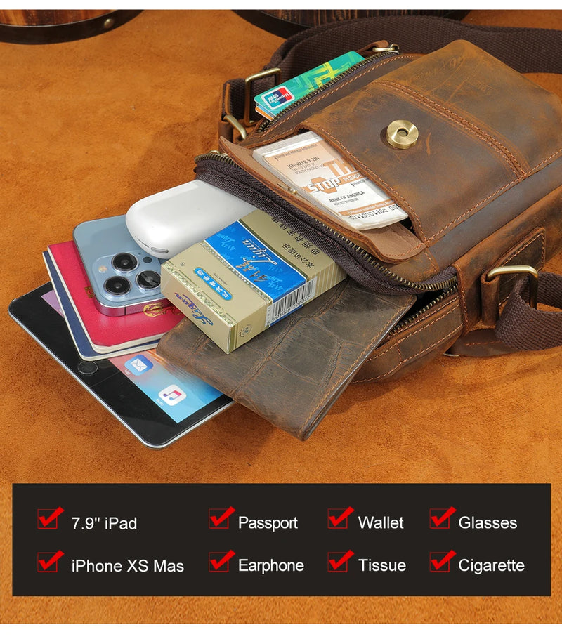 WESTAL Crazy Horse Leather Shoulder Bags for Men Crossbody Bags Purse My Order USB Charging Messenger Bags Leather Handbags Man-14