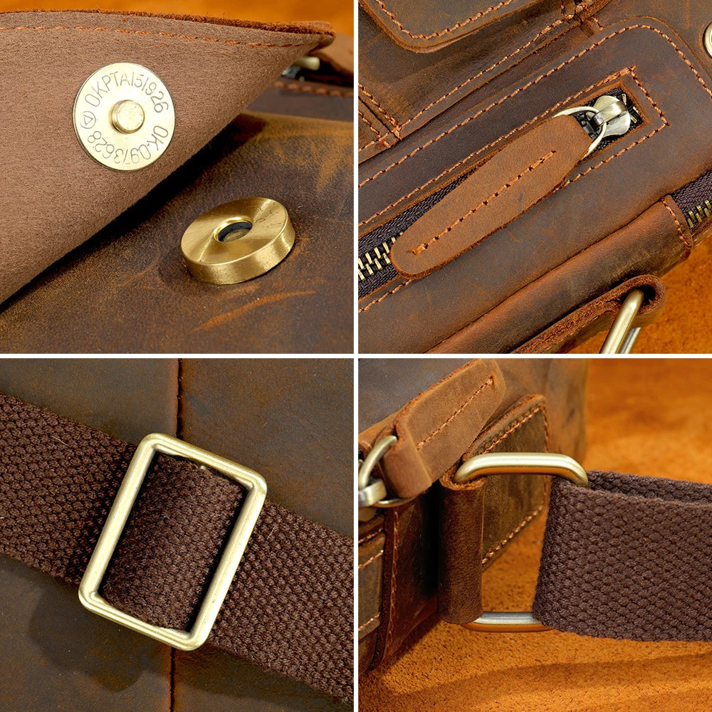 WESTAL Crazy Horse Leather Shoulder Bags for Men Crossbody Bags Purse My Order USB Charging Messenger Bags Leather Handbags Man-2