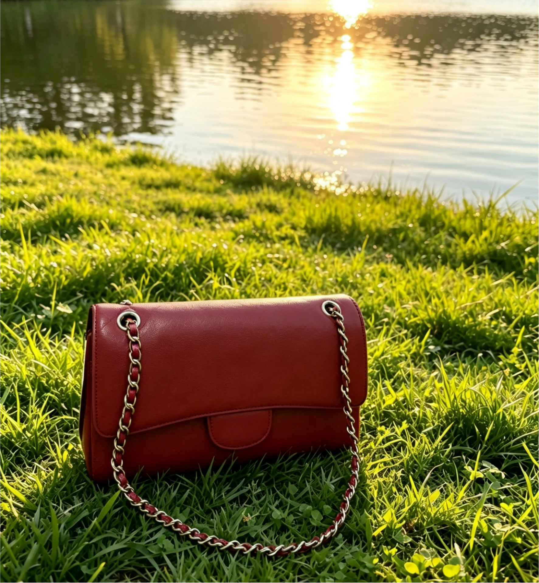 2026 Size: 25x16 cm no box New Model Versatile and Fashionable PU Leather Bag - Durable,High-Quality and Affordable