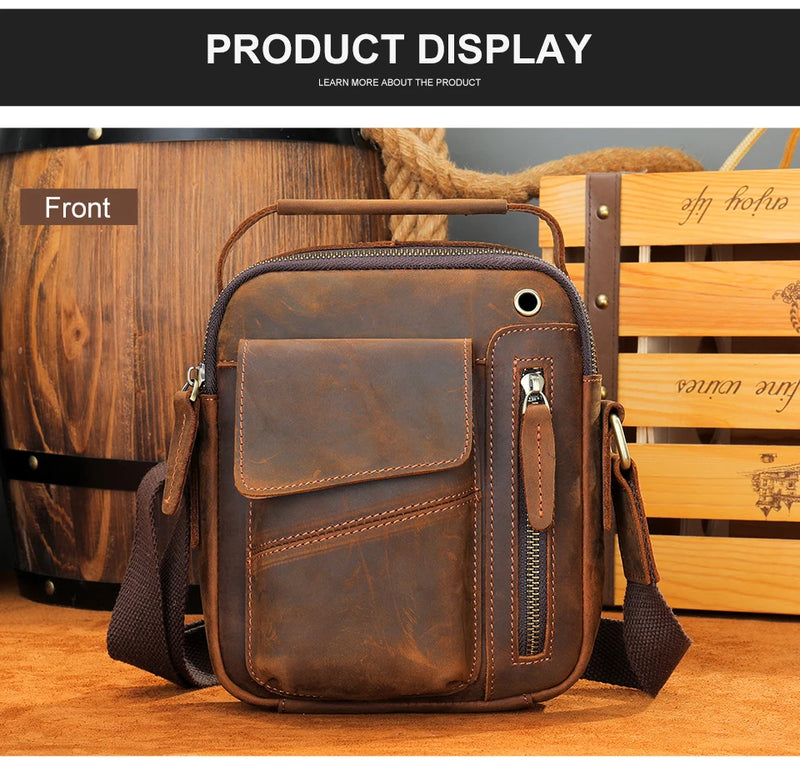 WESTAL Crazy Horse Leather Shoulder Bags for Men Crossbody Bags Purse My Order USB Charging Messenger Bags Leather Handbags Man-17
