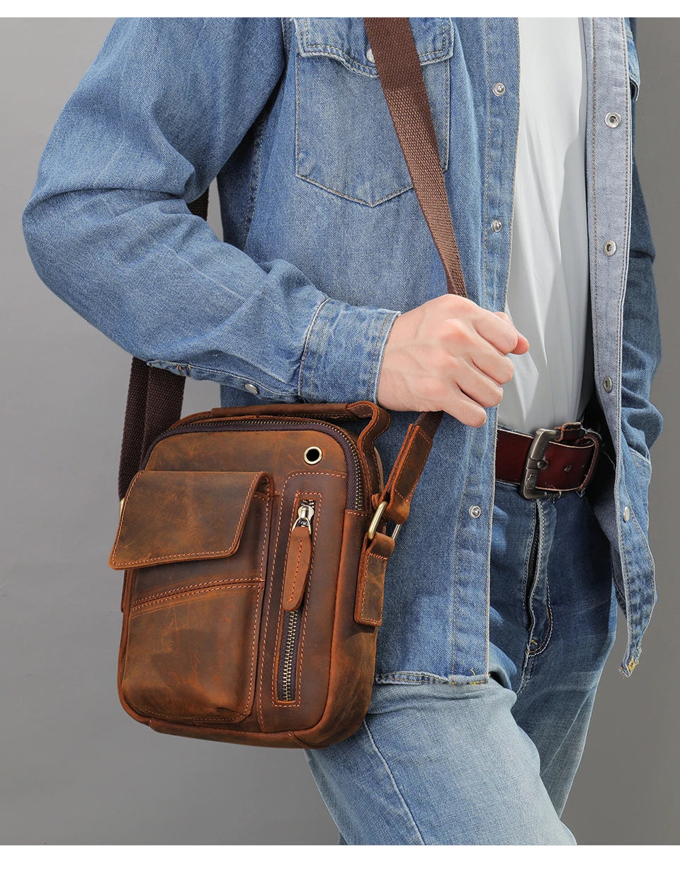 WESTAL Crazy Horse Leather Shoulder Bags for Men Crossbody Bags Purse My Order USB Charging Messenger Bags Leather Handbags Man-10