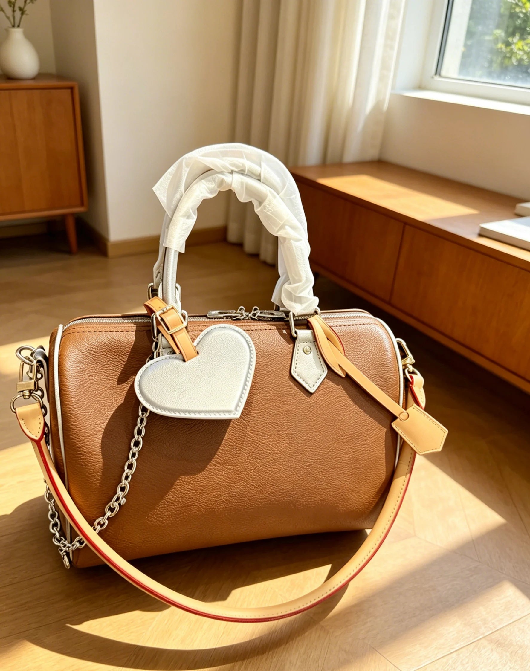 2026 Size: 30x21 cm no box New Model Versatile and Fashionable PU Leather Bag - Durable,High-Quality and Affordable-1