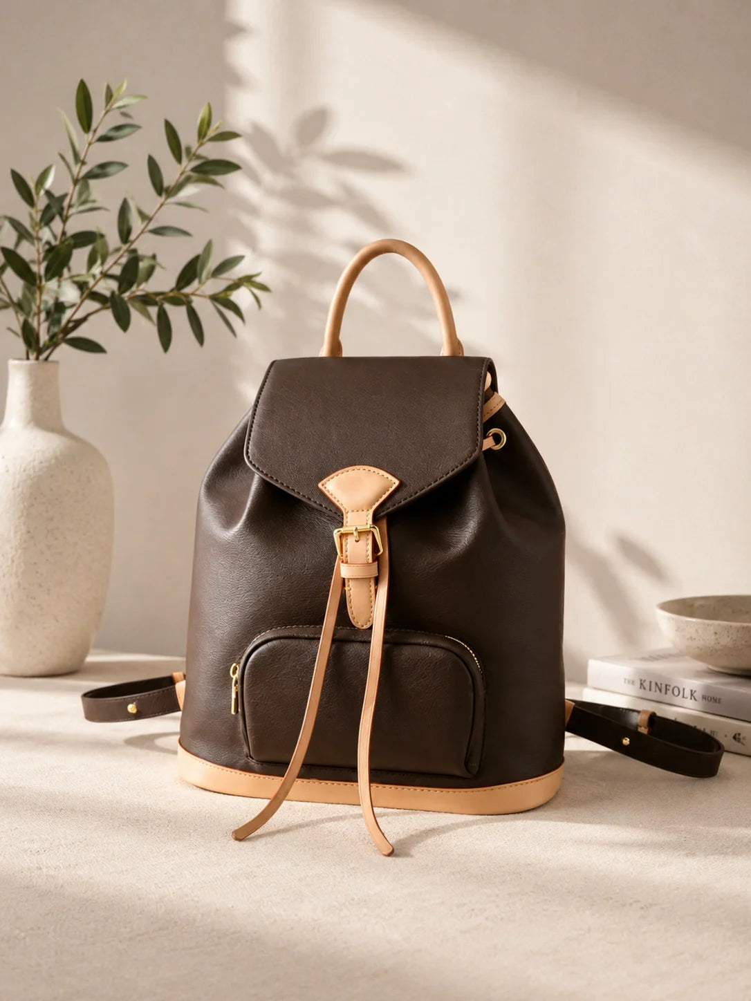 Famous Luxury Designers Bag28X30X18CM Pu Leather Bag Women'S Bag Large Capacity Portable Backpack Backpack Without Box-1