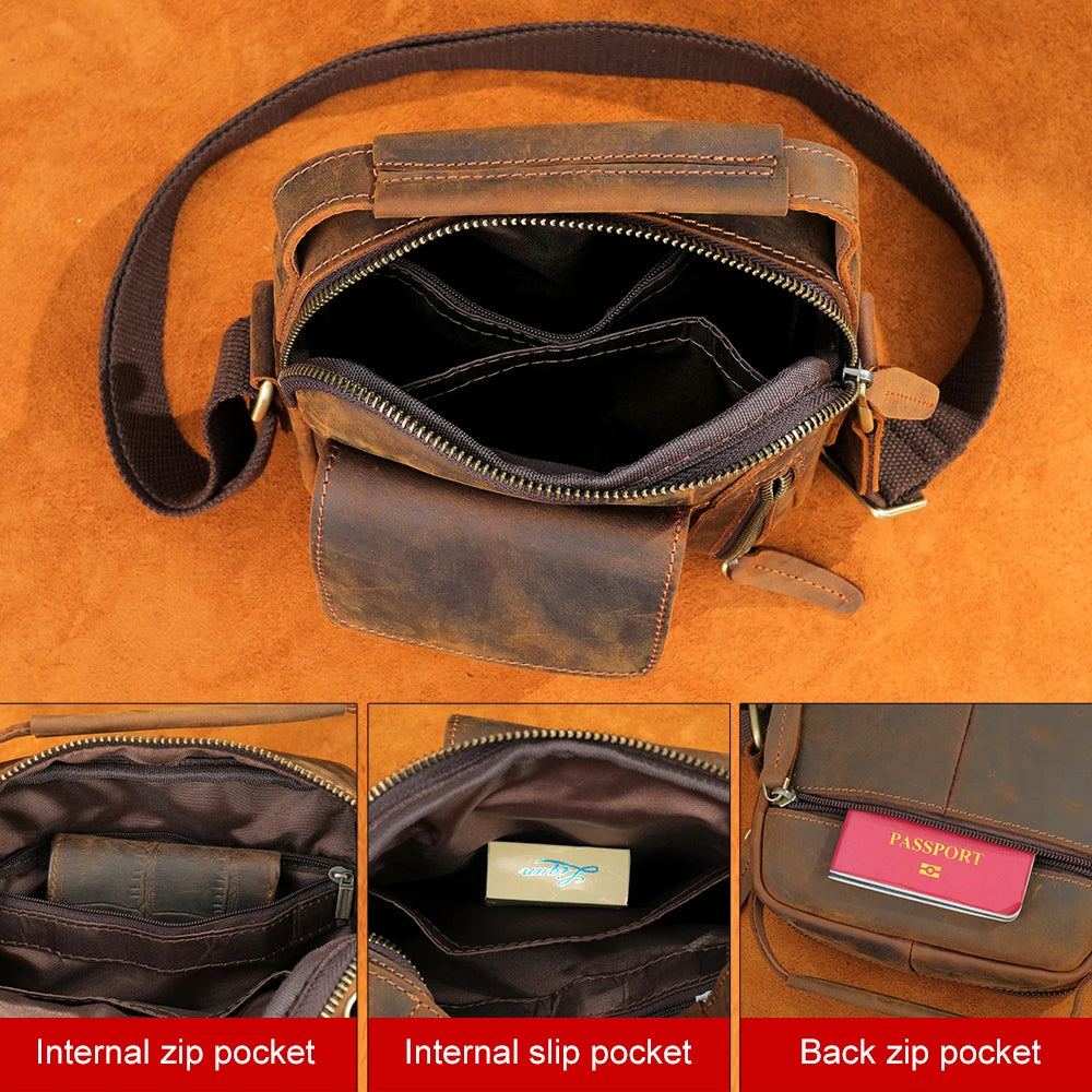 WESTAL Crazy Horse Leather Shoulder Bags for Men Crossbody Bags Purse My Order USB Charging Messenger Bags Leather Handbags Man-4