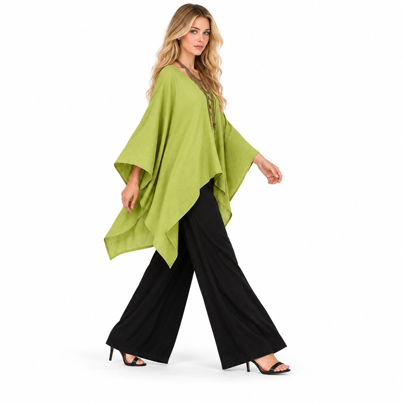 Elegant Green Flowy Kaftan Tops Collection-2