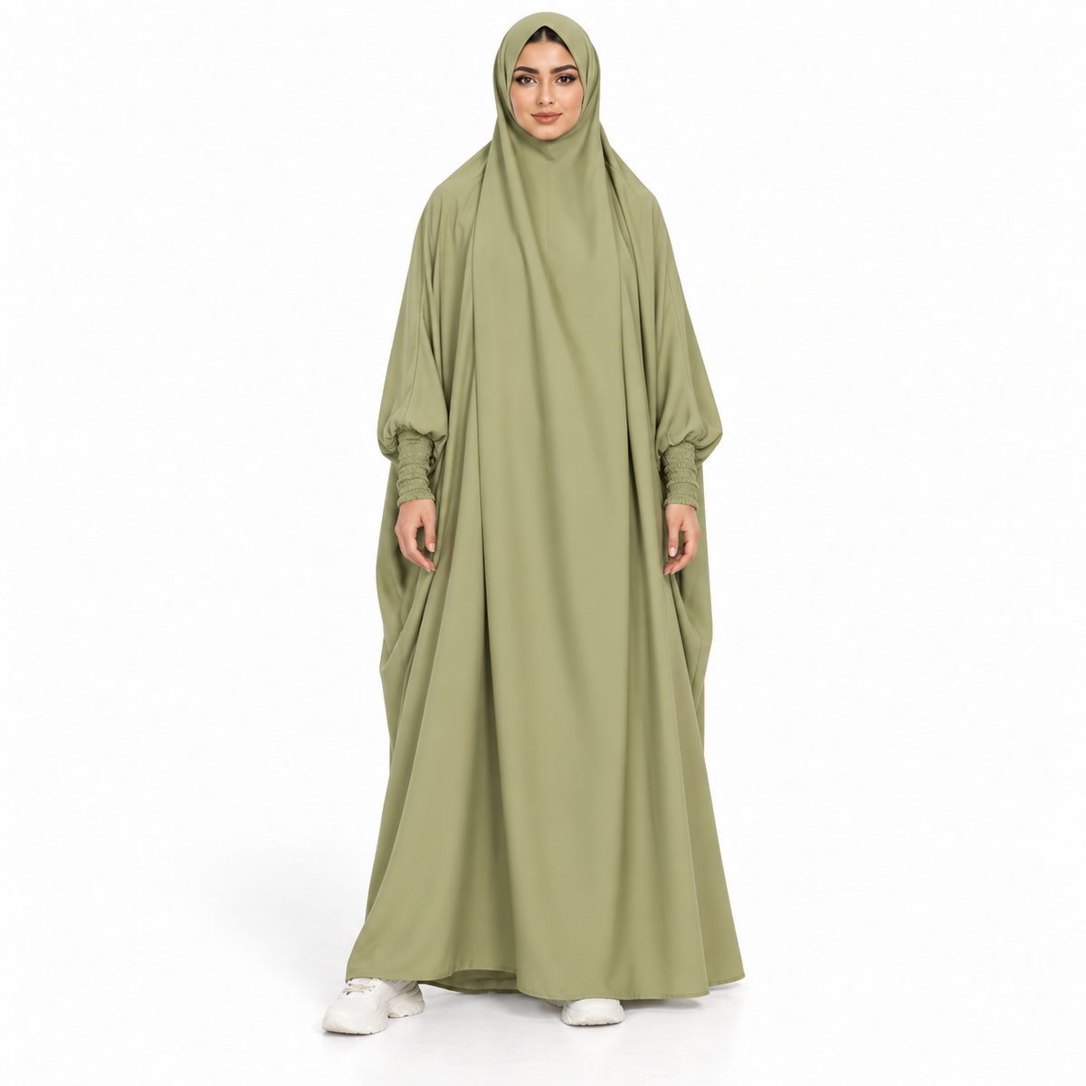 Elegant Light Green Full Coverage Jilbab