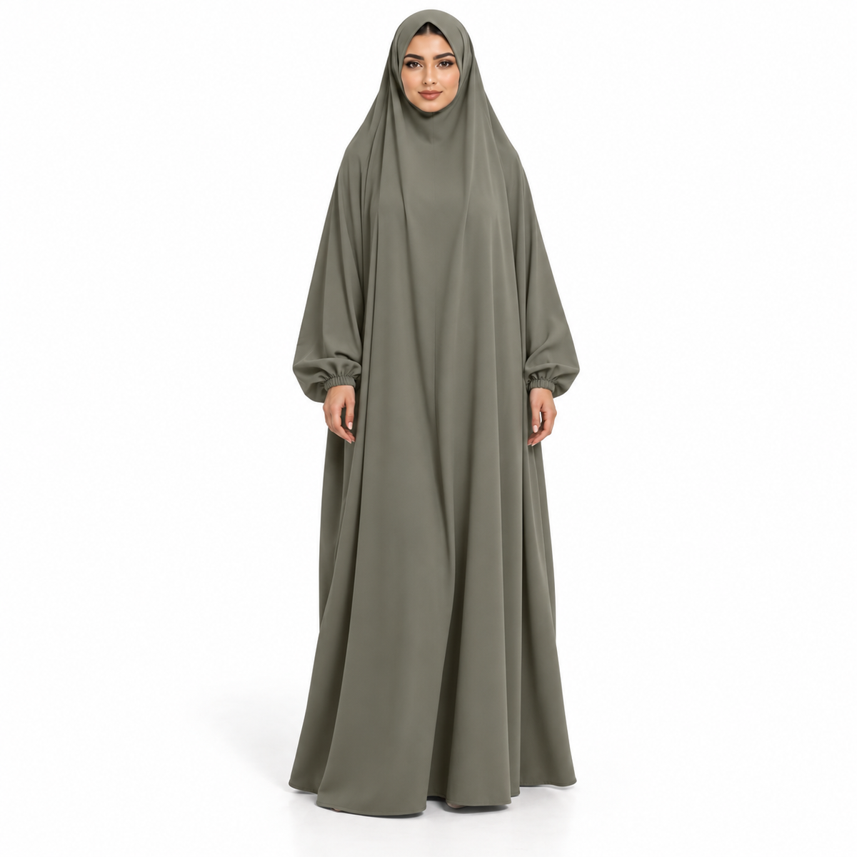 Elegant Army Green Full Coverage Jilbab