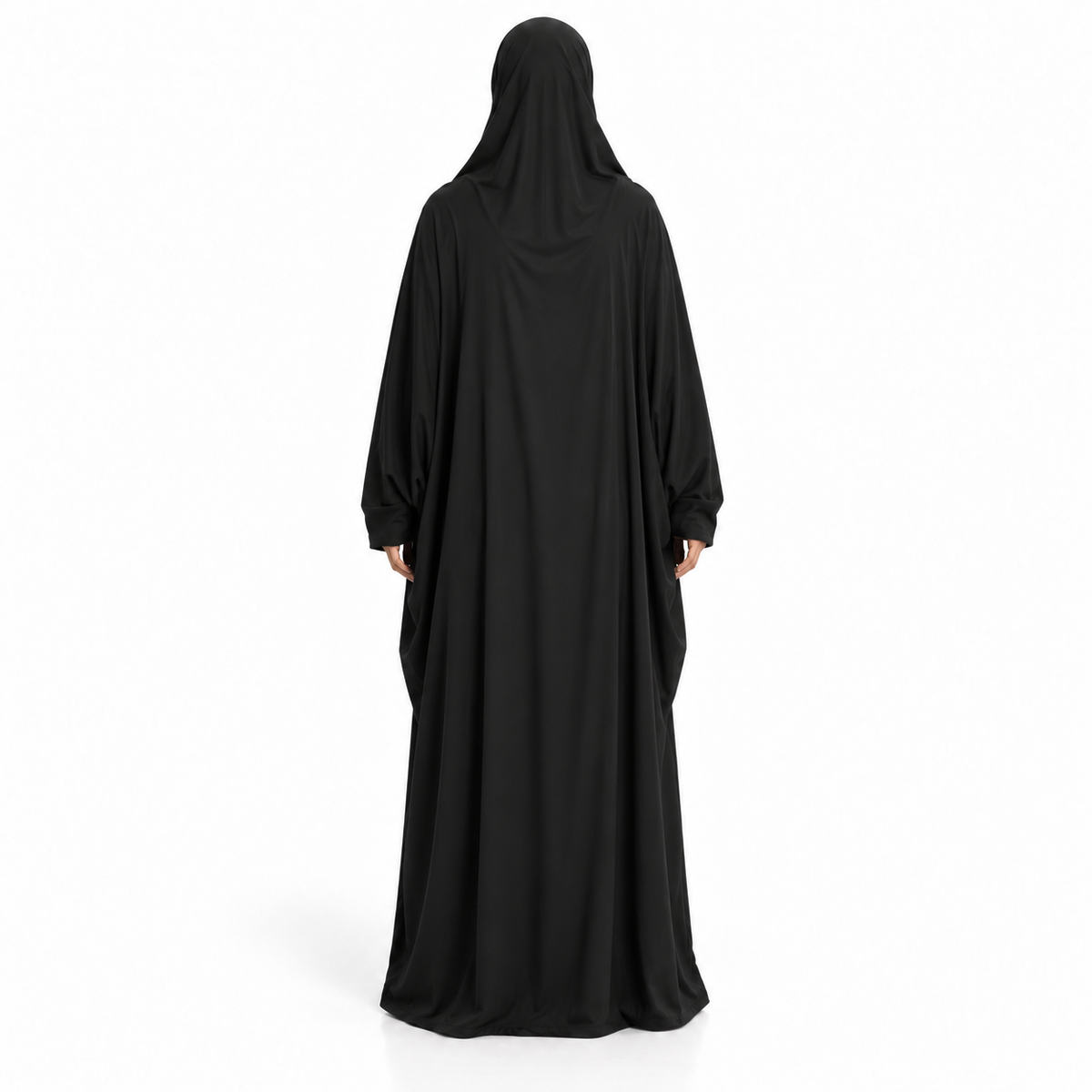 Elegant Black Loose Fit Women's Jilbab-4