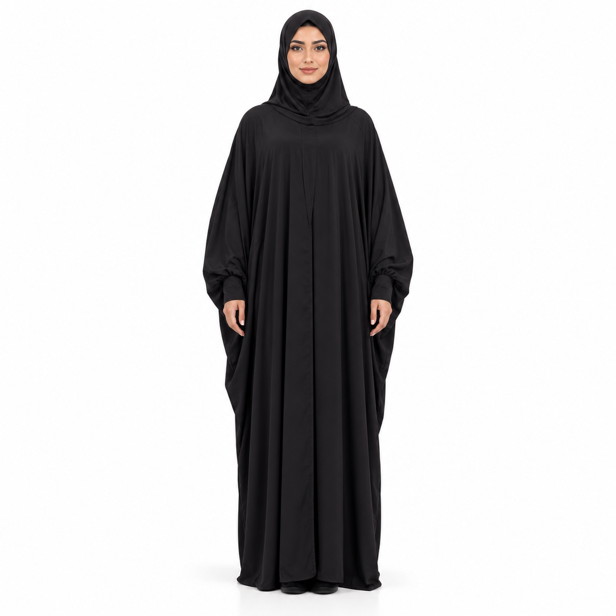 Elegant Black Full Coverage Women's Jilbab