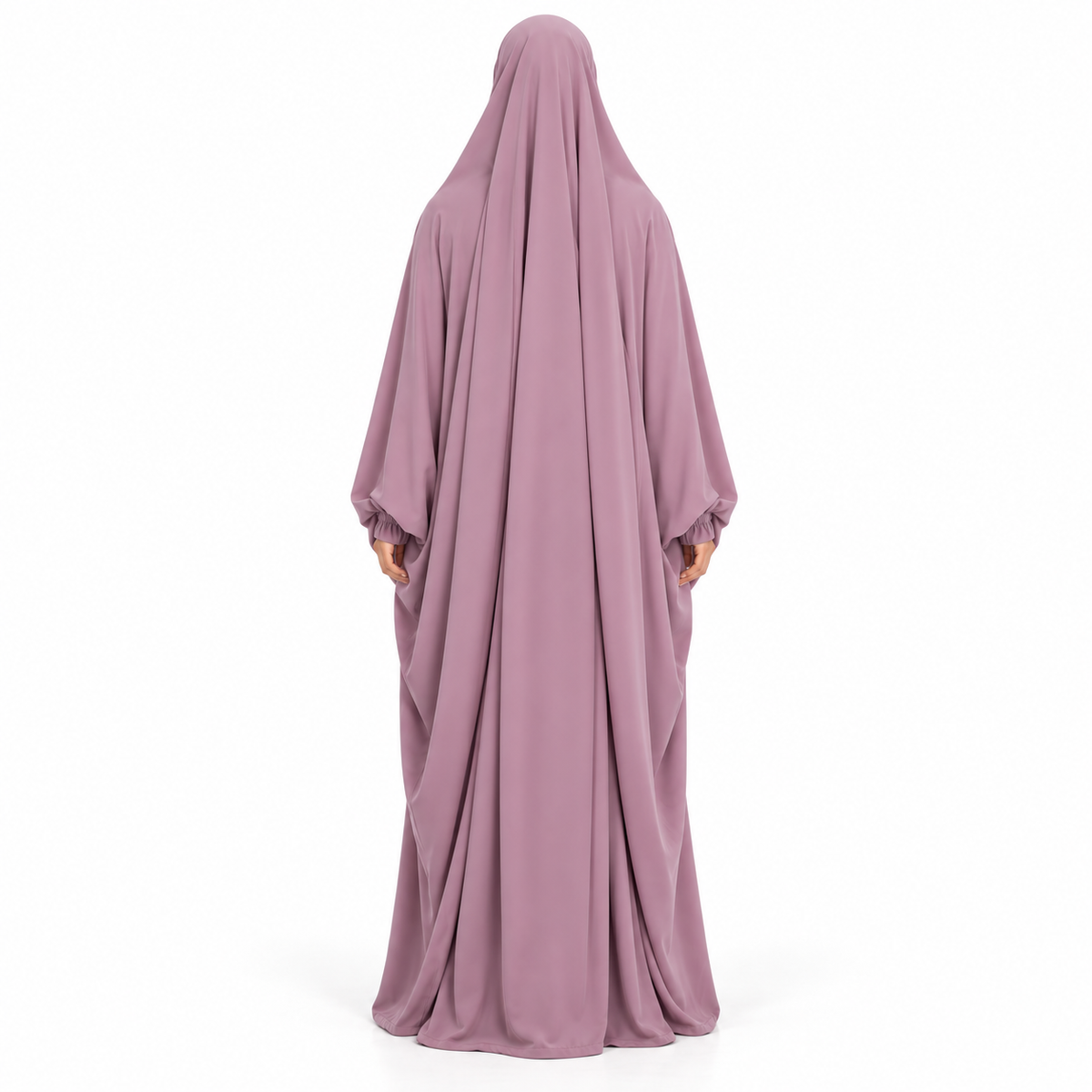 Elegant Purple Loose Fit Women's Jilbab-4