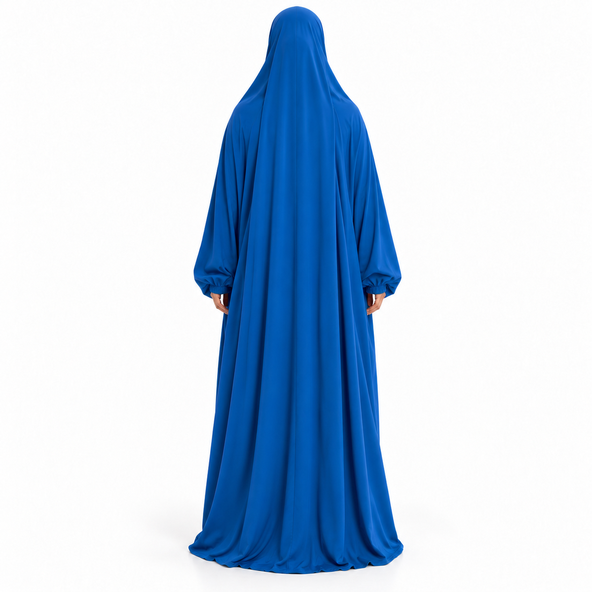 Elegant Blue Loose Fit Women's Jilbab-4