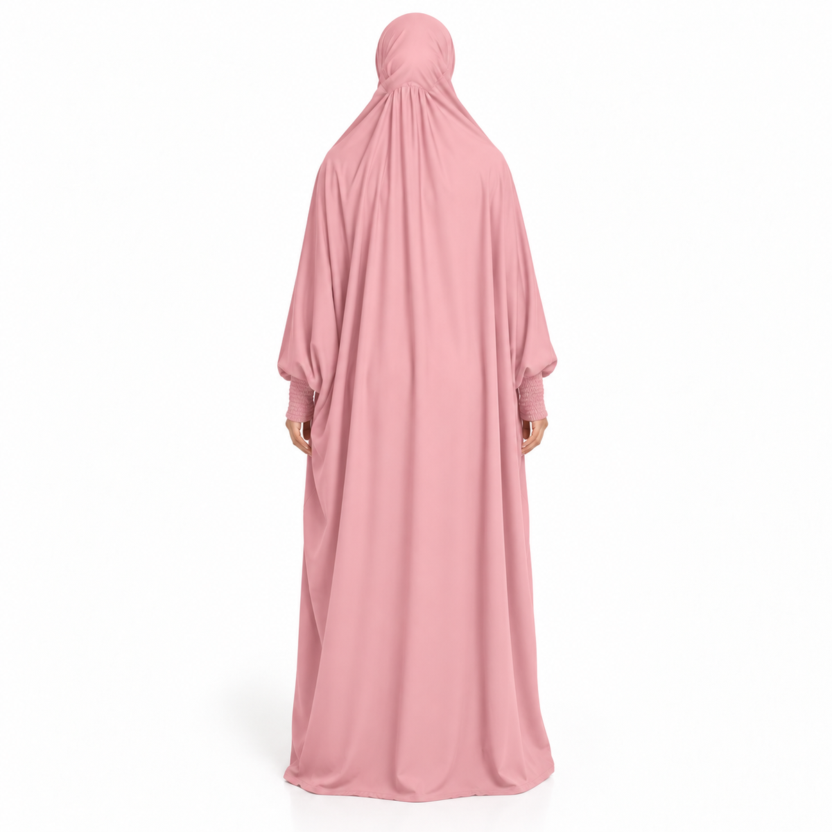 Elegant Pink Women's Loose Fitting Jilbab-4