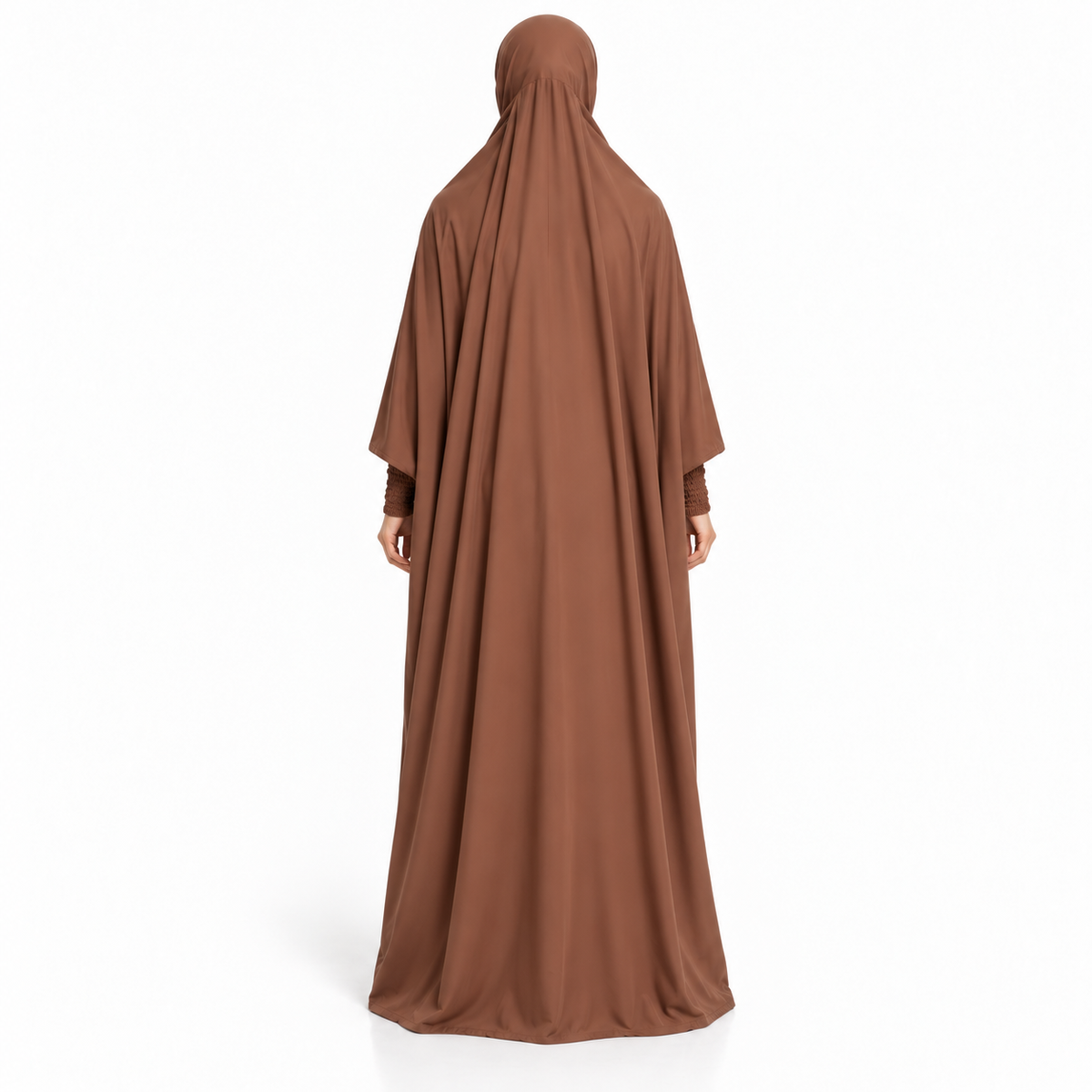 Elegant Caramel Brown Women's Modest Jilbab-4