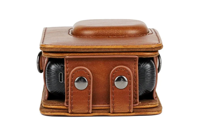For FUJIFILM Instax Mini Liplay Hybird Instant Film Camera Retro PU Leather Case Carry Shoulder Bag Black Brown White-10