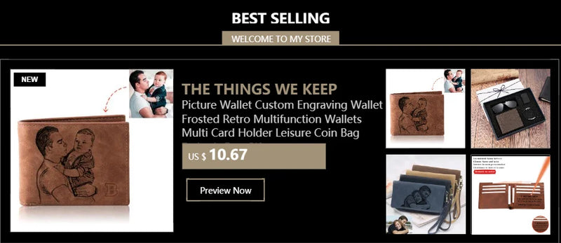 Personalized Wallets Men High Quality PU Leather for Him Engraved Wallets Men Short Purse Custom Photo Wallet Luxury Men Gift-8