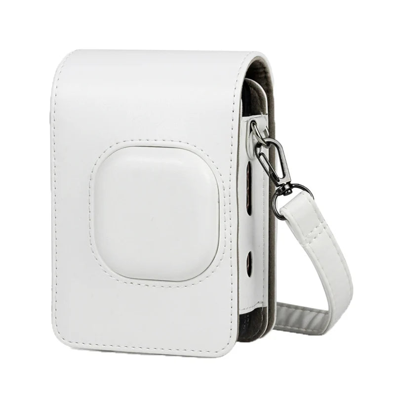 For FUJIFILM Instax Mini Liplay Hybird Instant Film Camera Retro PU Leather Case Carry Shoulder Bag Black Brown White-15