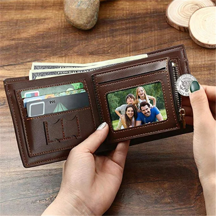 Personalized Wallets Men High Quality PU Leather for Him Engraved Wallets Men Short Purse Custom Photo Wallet Luxury Men Gift-14
