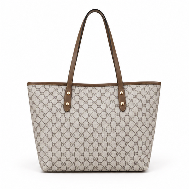 Elegant Monogram Everyday Shoulder Tote Bag-4