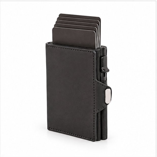 Slim RFID Pop-Up Leather Card Wallet-3