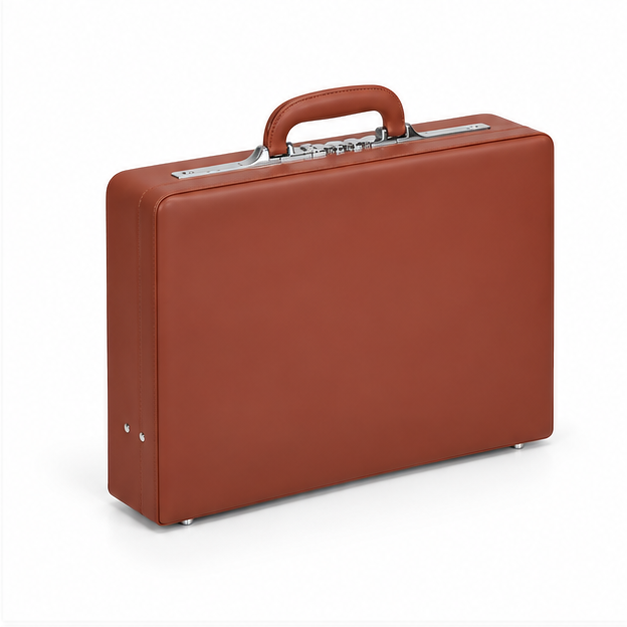 Premium Brown Leather Executive Business Briefcase-1