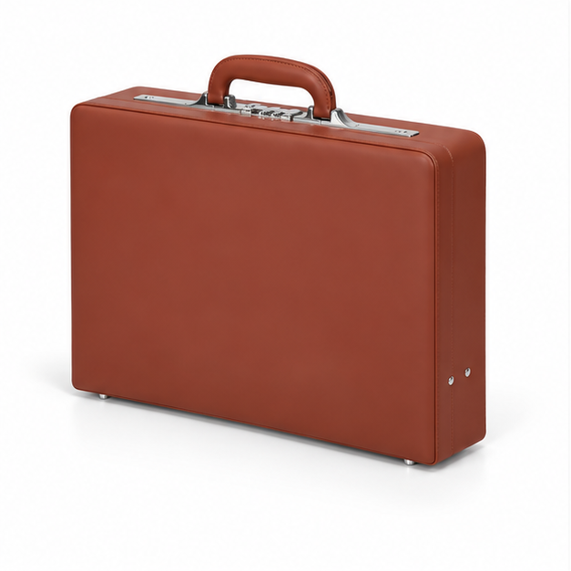 Premium Brown Leather Executive Business Briefcase-3