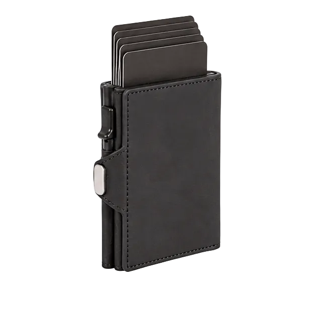 Slim RFID Pop-Up Leather Card Wallet