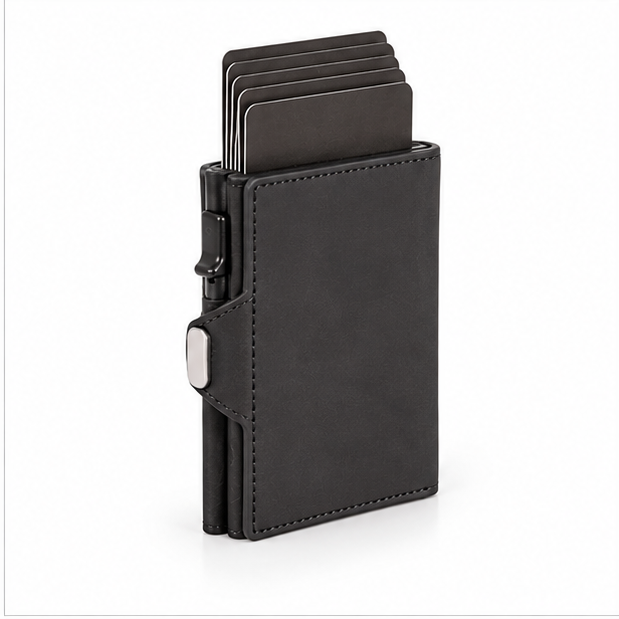 Slim RFID Pop-Up Leather Card Wallet-1