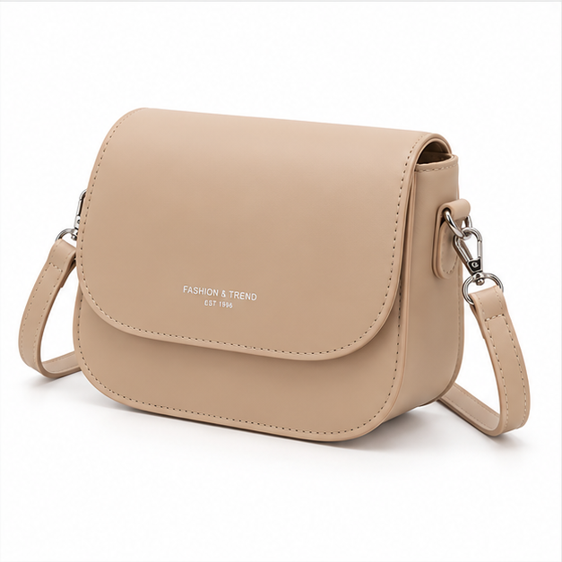Elegant Minimalist Khaki Crossbody Shoulder Bag-3