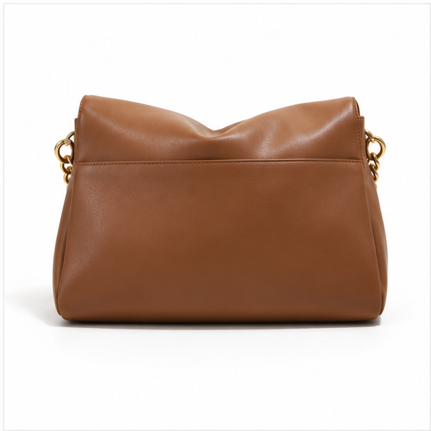 Elegant Coffee Chain Shoulder Bag Handbag-2