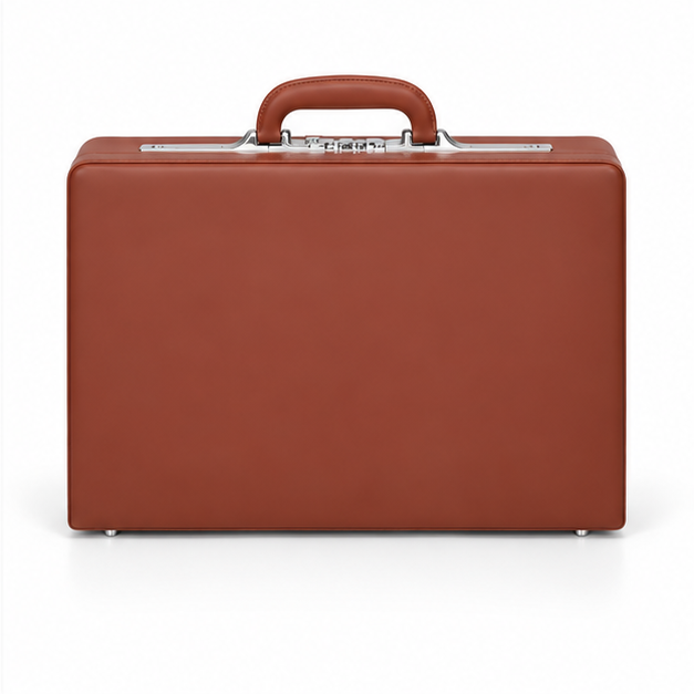 Premium Brown Leather Executive Business Briefcase-2
