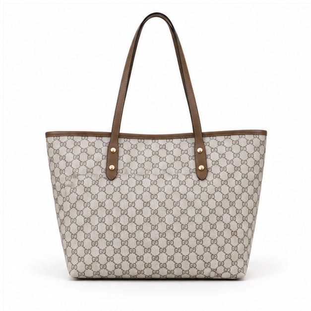 Elegant Monogram Everyday Shoulder Tote Bag-2