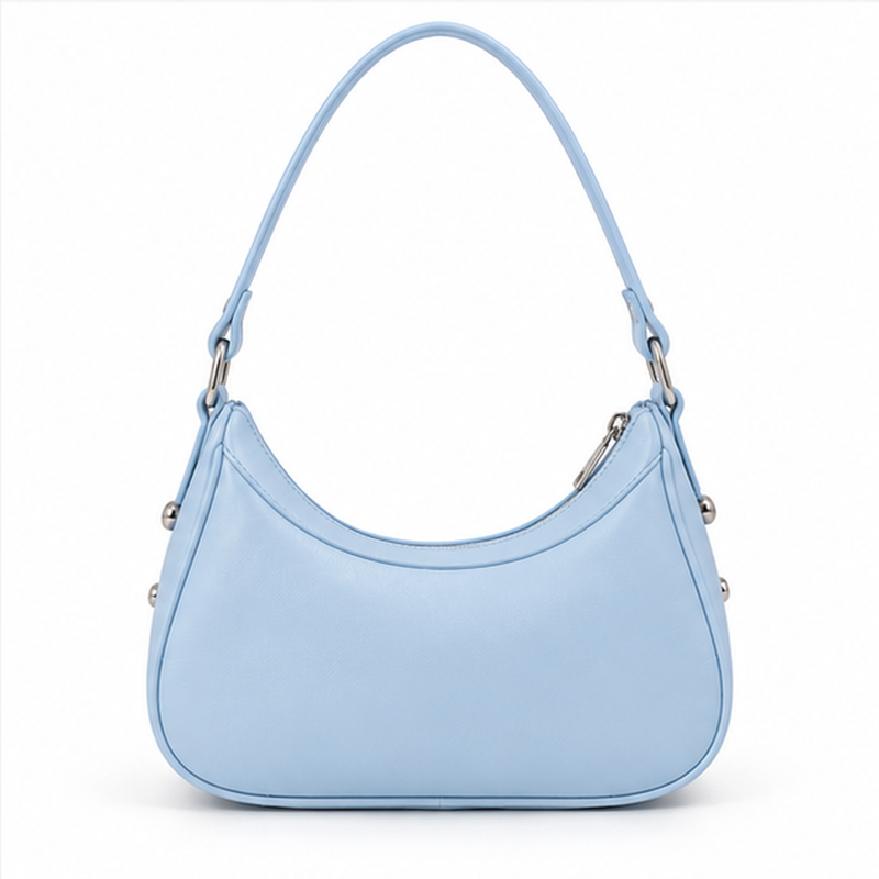 Light Blue Star Buckle Shoulder Bag-2
