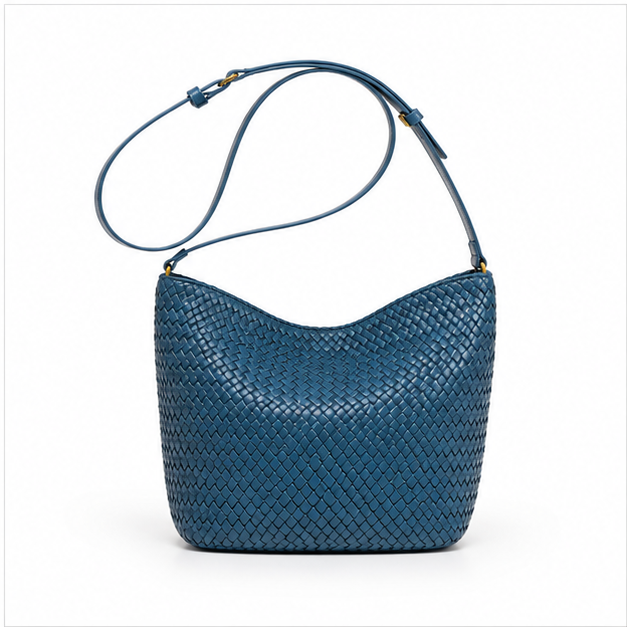 Woven Slouchy Adjustable Shoulder Bag Handbag-2