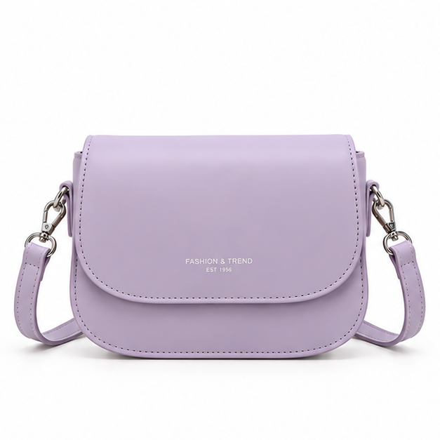 Elegant Light Purple Crossbody Shoulder Bag-4