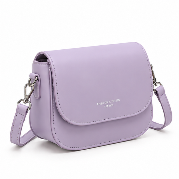 Elegant Light Purple Crossbody Shoulder Bag-1