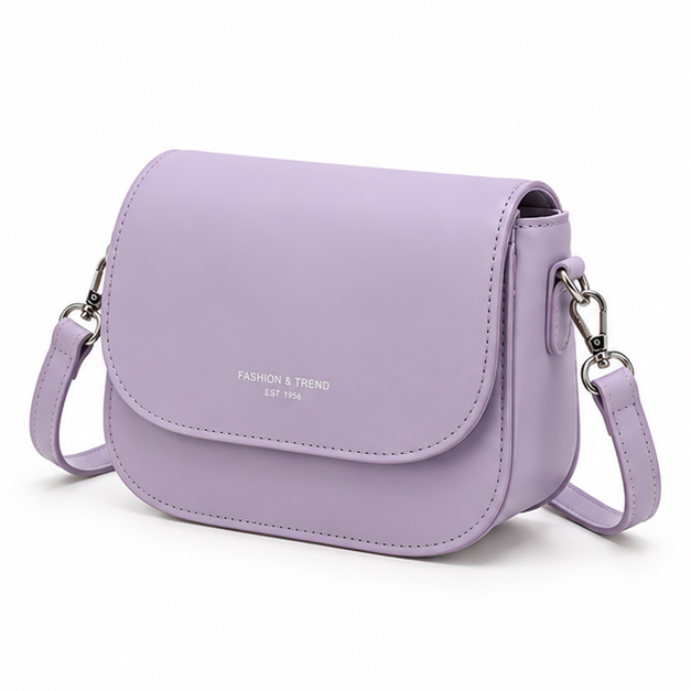 Elegant Light Purple Crossbody Shoulder Bag-3