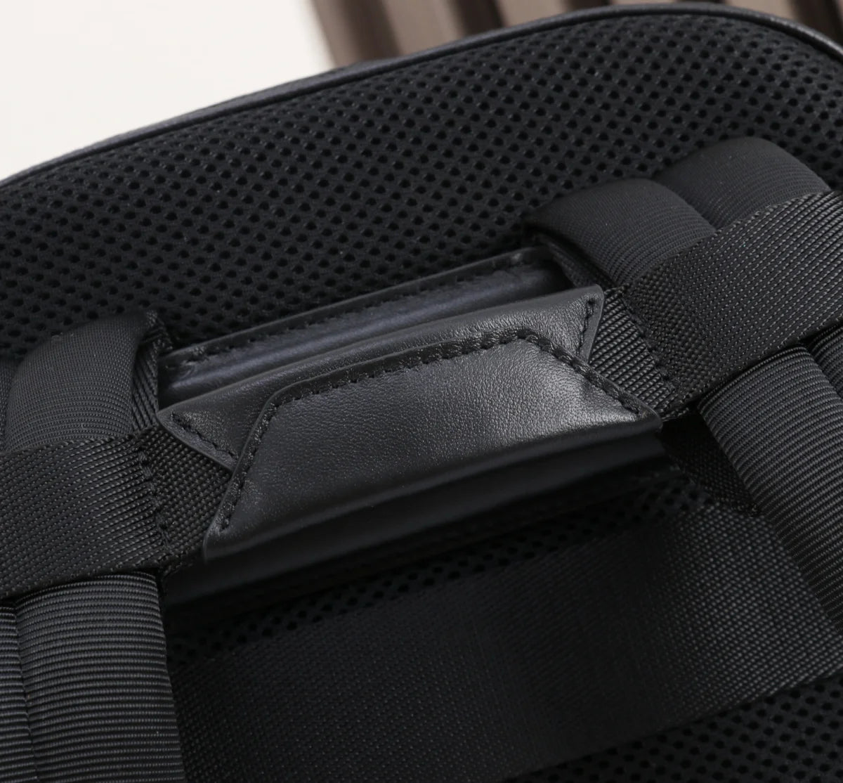 Men's Backpack Luxury Designer Genuine Leather Laptop Bag Woven Travel Rucksack Male Tactical Buckle Daypack Business Office-5
