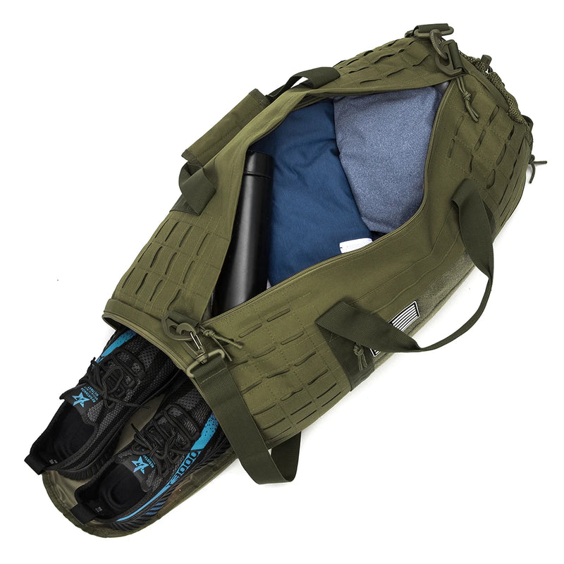 40L Tactical Travel Bag For Men Fitness Duffel Bag Basketball Weekender Bag carry on luggage Outdoor camping equipment-4