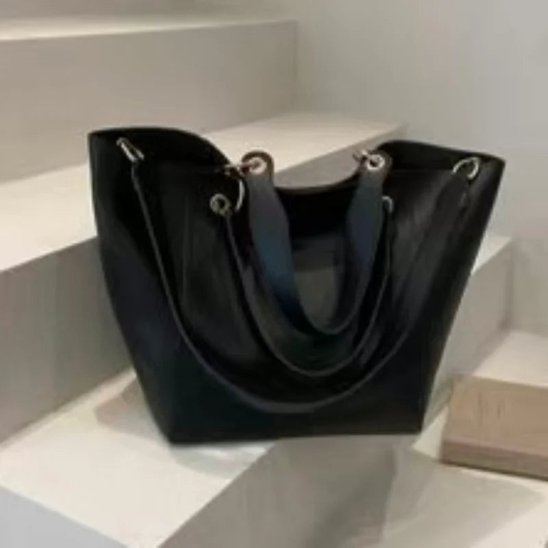 Ladies Minimal Square Soft Faux Leather Satchel Light Handheld Shoulder Crossbody Bag Business Workplace Daily Matching Accessory-2