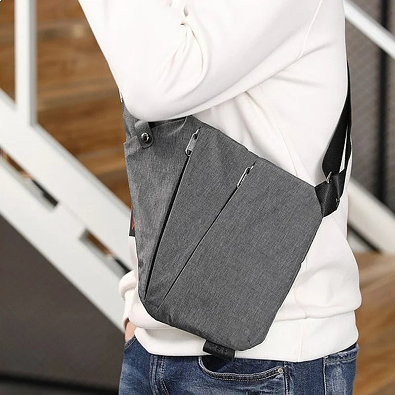 Multifunction Anti Theft Chest Bag for Men Waterproof Crossbody Messenger Sling Bag Male Shoulder Pack Sac-5