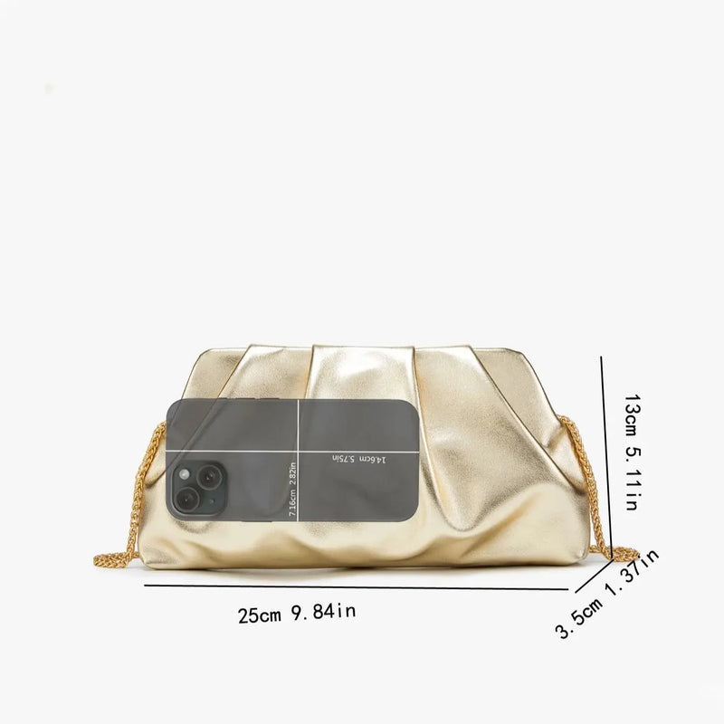Designer Purses and handbag Golden Shoulder Bag Purse women's bag Wedding Evening Clutch Bag party bag-2