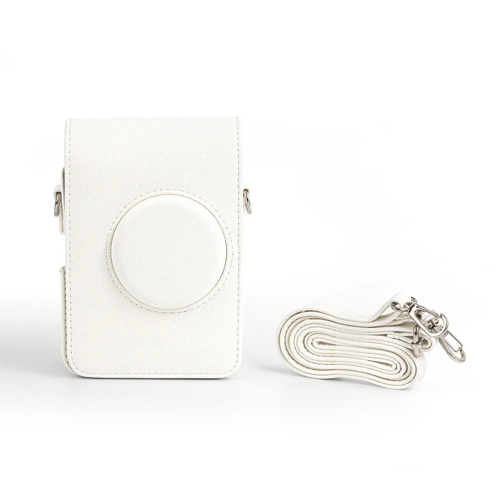 Camera Bag For Fujifilm Instax Mini EVO Instant Film Camera Case PU Leather Soft Silicone Cover Bag with Shoulder Strap camera backpack plecak na aparat camera bag sony 6400 camera bag-12