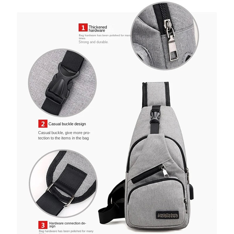 Fashion Casual Crossbody Bag Small Men's Shoulder Bag Men Diagonal Backpack Messenger Phone Bag Boy Fanny Chest Pack New-4