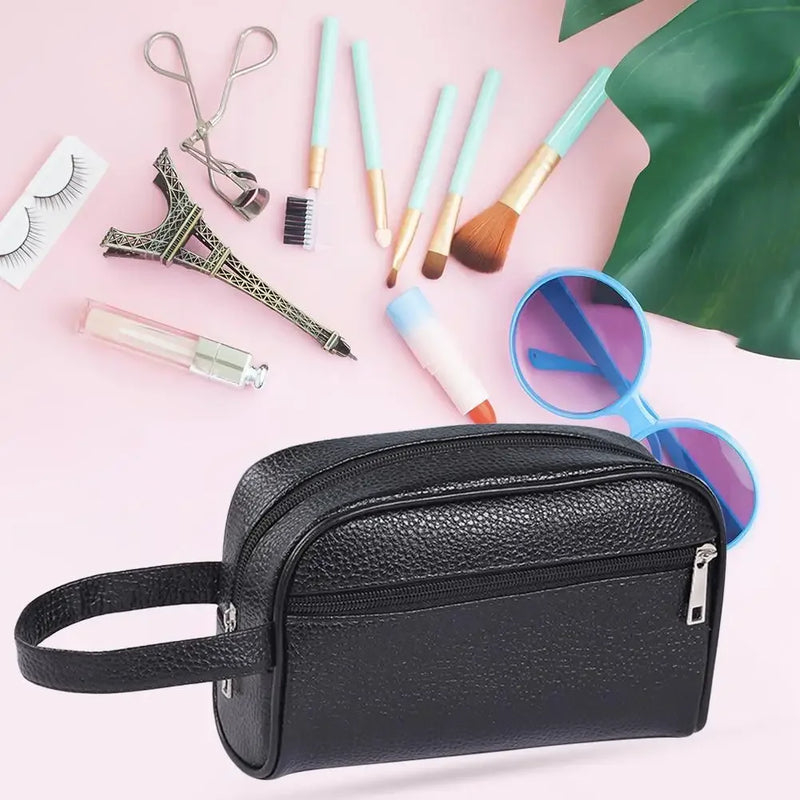 Men Wallets Retro PU Leather Business Handbags Clutch Fashion Woman Coametics Bag Credit Card Holder Mobile Phone Wristlet Bag-14