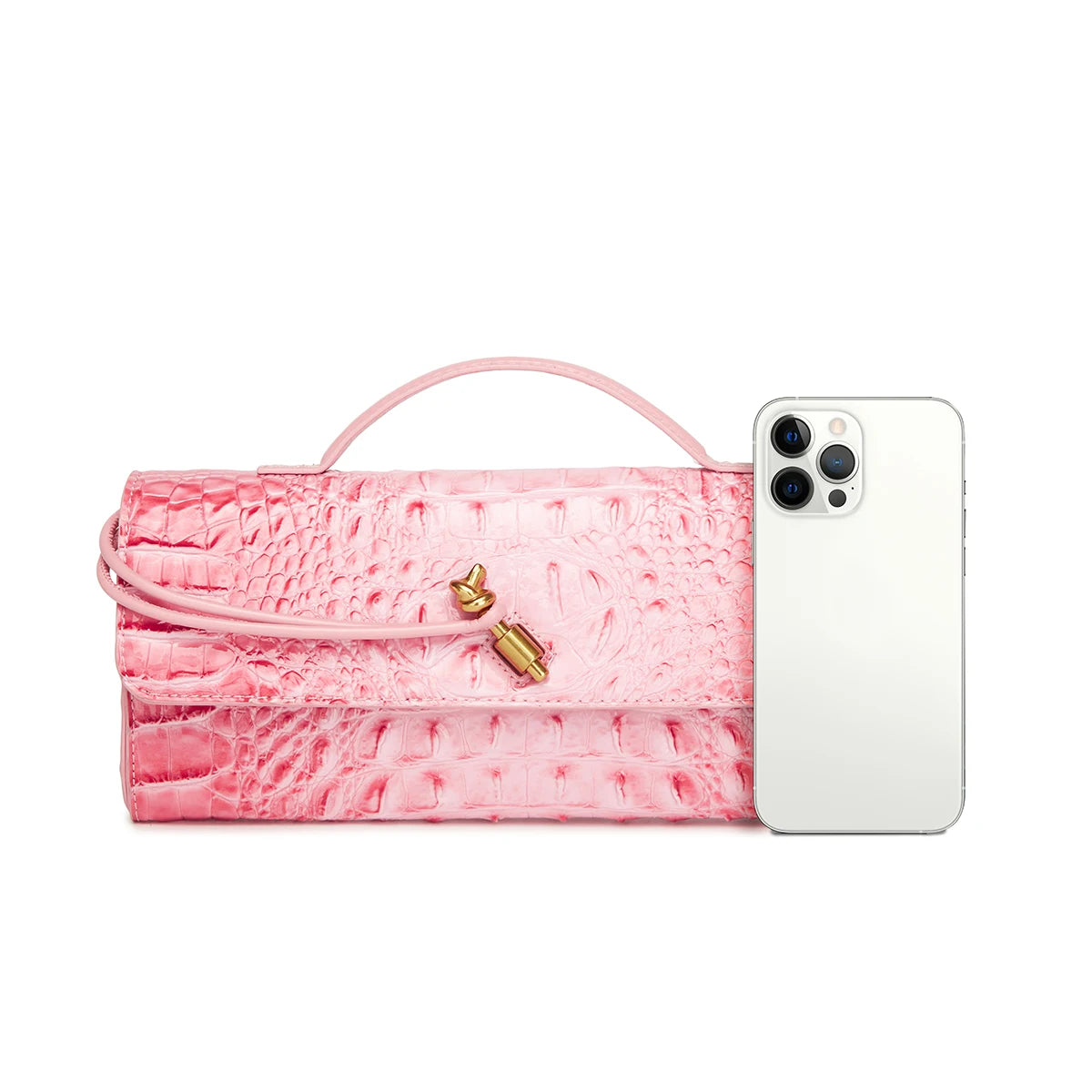 Crocodile Embossed Rectangular Clutch Handbag with Top Handle & Detachable Crossbody Strap, Twist Lock Flap Shoulder Bag for Outdoor Camping Beach Travel Wedding Occasions, Large Capacity Portable Shoulder Purse Holding Smart-6